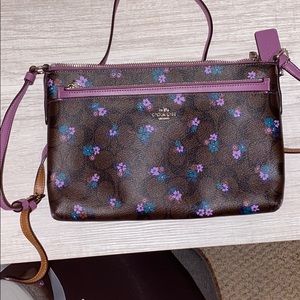 Coach cross body with removable pouch